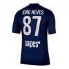Herren Fußballbekleidung Paris Saint-Germain Joao Neves #87 Heimtrikot 2025-26 Kurzarm